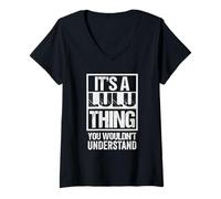 Femme It's A Lulu Thing You Wouldn't Understand T-Shirt avec Col en V
