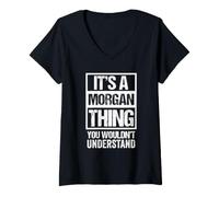 Femme It's A Morgan Thing You Wouldn't Understand First Name T-Shirt avec Col en V