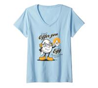 Femme It's Always Sunny Can I Offer You an Egg Frank TV Show T-Shirt avec Col en V