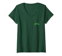 Femme It's Always Sunny Front Back Paddy's Pub City Logo TV Show T-Shirt avec Col en V
