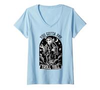 Femme It's Always Sunny in Philadelphia You Gotta Pay The Troll T-Shirt avec Col en V