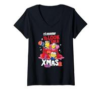Femme It's Beginning to Look Like Christmas Festive Fun T-Shirt avec Col en V