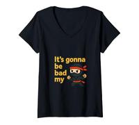 Femme It's Gonna be Bad My Ninja T-Shirt avec Col en V