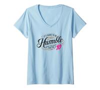 Femme It's hard to be humble when you're a 10 T-Shirt avec Col en V