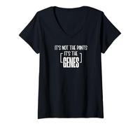 Femme It's Not Jeans It's My Genes Funny DNA Joke T-Shirt avec Col en V