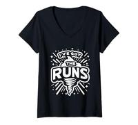 Femme I've Got The Runs Blague sur la diarrhée ||- T-Shirt avec Col en V