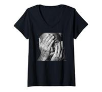 Femme Jack Lemmon Acteur Certains l'aiment Chaud par Michael Grecco T-Shirt avec Col en V