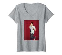 Femme Jackass Johnny Knoxville Prank Stunt Actor par Michael Grecco T-Shirt avec Col en V