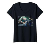Femme Jackson Browne & Bruce Springstein Live par Michael Grecco T-Shirt avec Col en V