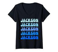 Femme Jackson T-Shirt avec Col en V