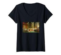 Femme Jacques-Louis David The Coronation of Napoleon T-Shirt avec Col en V