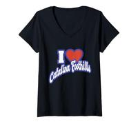 Femme J'adore Catalina Foothills, Arizona T-Shirt avec Col en V
