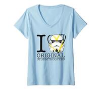 Femme J'adore Heart Original Stormtroopers T-Shirt avec Col en V