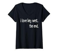 Femme J'adore Key West The End T-Shirt avec Col en V