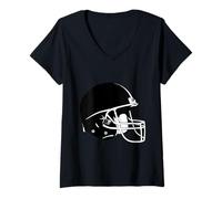 Femme J'adore Le Football américain : Sports américains, Fantasy Draft, Jeux vidéo T-Shirt avec Col en V