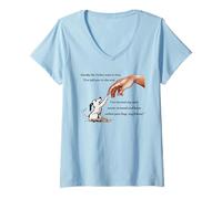 Femme J'Ai changé Mon Propre nom et Je t'ai appelé Chien T-Shirt avec Col en V