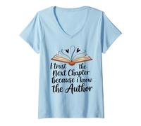 Femme J'Ai Confiance en la Conception de la Foi chrétienne du Prochain chapitre T-Shirt avec Col en V