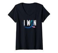 Femme J'Ai gagné Un survivant du Cancer de la thyroïde T-Shirt avec Col en V