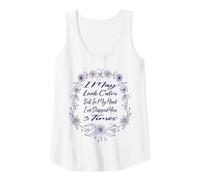 Femme J'Ai l'air Calme, mais dans ma tête Je t'ai giflé 3 Fois Débardeur