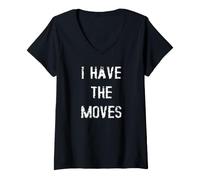 Femme J'Ai Les mouvements T-Shirt avec Col en V
