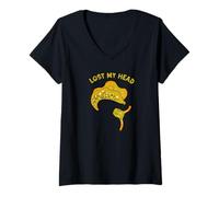 Femme J'Ai Perdu la tête, Une drôle de limace de mer de Sacoglossan T-Shirt avec Col en V