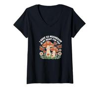 Femme J'Ai Tellement de Champignons dans Mon cœur pour toi T-Shirt avec Col en V