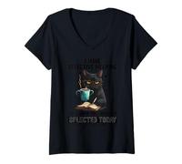 Femme J'ai une audition sélective, tu n'as pas été sélectionné Funny Cat T-Shirt avec Col en V