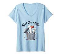 Femme J'ai une oie trop stupide et drôle T-Shirt avec Col en V
