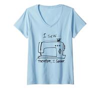 Femme J'Ai vu, Donc Je Jure T-Shirt avec Col en V