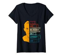 Femme J'aime les gros livres et je ne peux pas mentir les vêtements T-Shirt avec Col en V