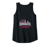 Femme J'aime Londres, Angleterre, Monuments emblématiques, Paysage Urbain, Souvenir Débardeur