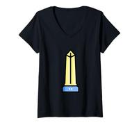 Femme J'aime Vraiment des obélisques - Monument de l'obélisque T-Shirt avec Col en V