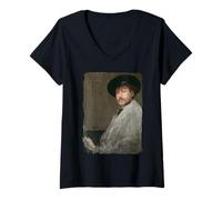 Femme James Abbott McNeill Whistler T-Shirt avec Col en V