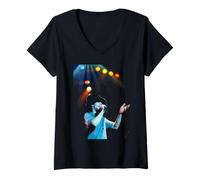 Femme Jamiroquai Live Jay Kay Virtual Insanity 1996 T-Shirt avec Col en V