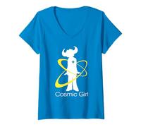 Femme Jamiroquai Logo officiel Cosmic Girl Buffalo T-Shirt avec Col en V