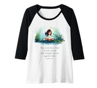 Femme Japanese Christian Anime - Psalms 119:11 Thy Word Have I Hid Manche Raglan