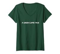 Femme Jardinage drôle Fleuriste Un rêve Qui Devient réalité T-Shirt avec Col en V