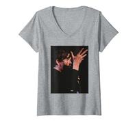 Femme Jarvis Cocker Pulp Different Class Common People Disco 2000 T-Shirt avec Col en V