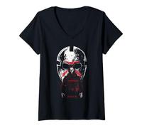 Femme Jason Universe x Call of Duty Ghost The Haunting Jason Mask T-Shirt avec Col en V