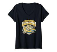 Femme J'avais l'habitude de Courir Maintenant, Je suis Un marathonien vieillissant T-Shirt avec Col en V