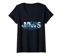 Femme Jaws 2025 : Amity Island a Tout ce qu'il Faut pour Les orques T-Shirt avec Col en V