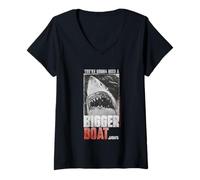 Femme Jaws 2025 You're Gonna Need A Big Boat T-Shirt avec Col en V