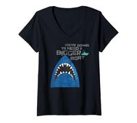 Femme Jaws You're Gonna Need a Big Boat T-Shirt avec Col en V