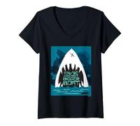 Femme Jaws You're Gonna Need A Big Boat T-Shirt avec Col en V