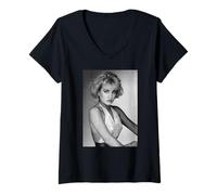 Femme Jay Ashton, Chanteur des Bucks Fizz, époque « I Hear Talk », 1984 T-Shirt avec Col en V