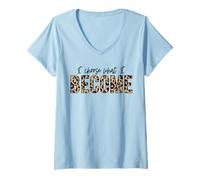 Femme Je Choisis ce Que Je deviens : Le Positif, l'amour, l'inspiration, la Motivation T-Shirt avec Col en V