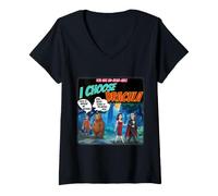 Femme Je Choisis Dracula Funny Novelty Man Or Bear T-Shirt avec Col en V