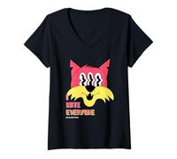 Femme Je déteste Tout Le Monde, sans Exception (Graphique Amusant) T-Shirt avec Col en V