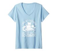 Femme Je Fais Mon Propre Pain, Je ne Fais Pas Confiance au Gouvernement T-Shirt avec Col en V