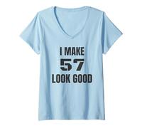 Femme Je fais un bon motif pour un impact visuel intense T-Shirt avec Col en V